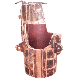 莱阳艾萨炉铜锍排放溜槽尾部水套